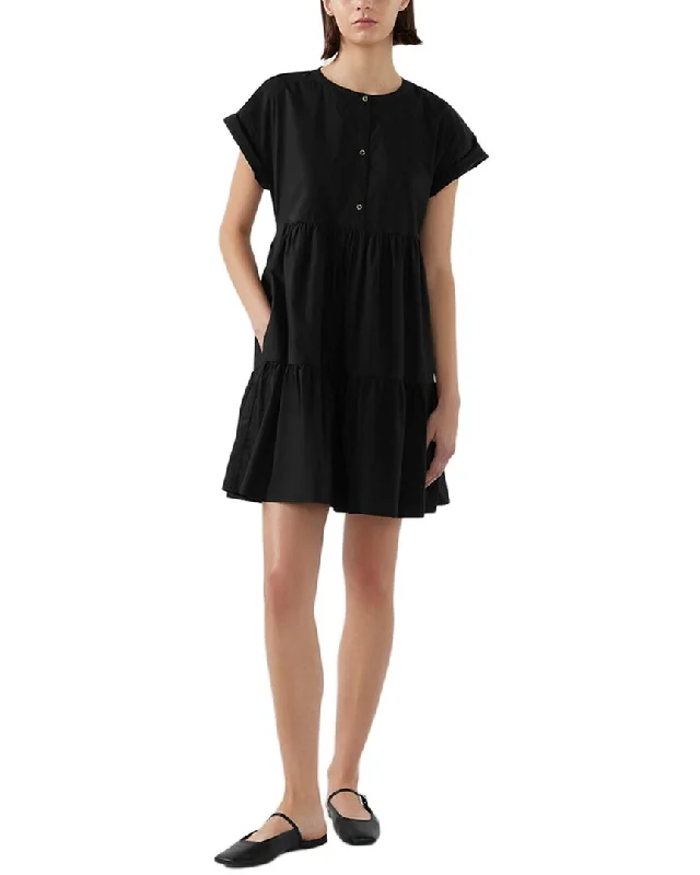 Bird & Knoll Marisol Mini Dress Fashionable Off-Shoulder Mini Dress