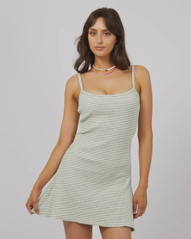 All About Eve Eve Rib Stripe Mini Dress Surf Stylish Floral Print Mini Dress