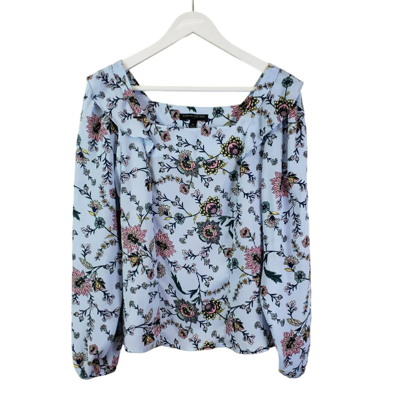 NWOT Banana Republic Factory Floral Square Neck Balloon Sleeve Blouse Size XS Gathered Detail Blouse