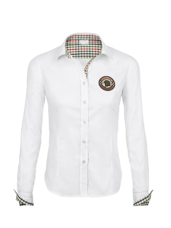 Porsche  Women's Retro Blouse - Classic Collection Feminine Puff Blouse