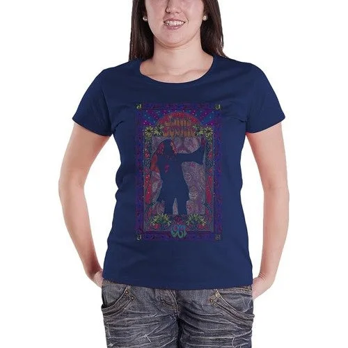 Janis Joplin Womens/Ladies Paisley Cotton T-Shirt-- Elasticated Padded Insulated