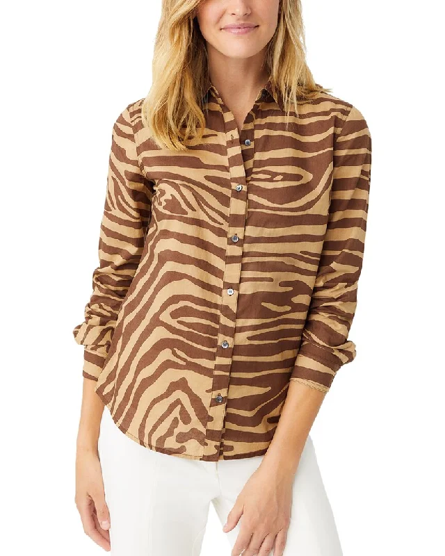 J.McLaughlin Lois Blouse Puff Sleeve Blouse