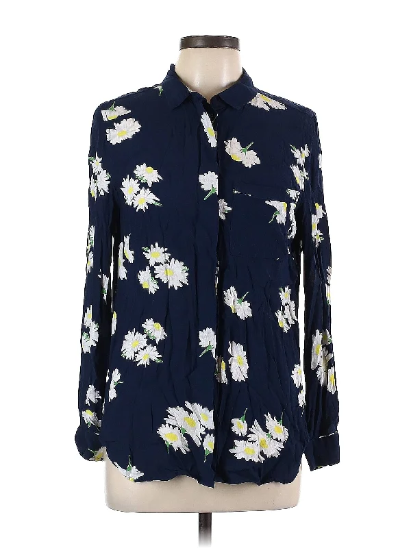 Long Sleeve Blouse Silky Tunic Blouse