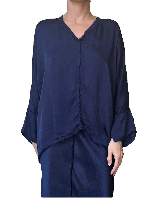 Layla Blouse 3-132 Y Stylish Wrap Blouse