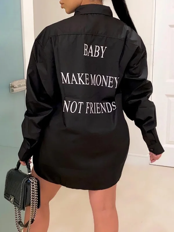 Baby Make Money Blouse Dress Chic Ruffle Blouse