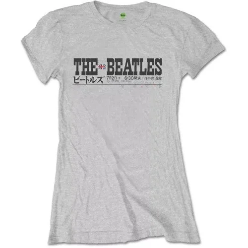 The Beatles Womens/Ladies Budokan Track List T-Shirt-- Machine Wash Dry Clean Hand Wash The Beatles Womens/Ladies Budokan Track List T-Shirt-- Machine Wash Dry Clean Hand Wash