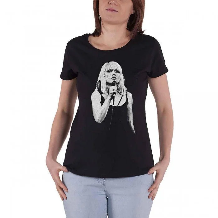Debbie Harry Womens/Ladies Open Mic Cotton T-Shirt-- Boxy Fit Fitted Loose