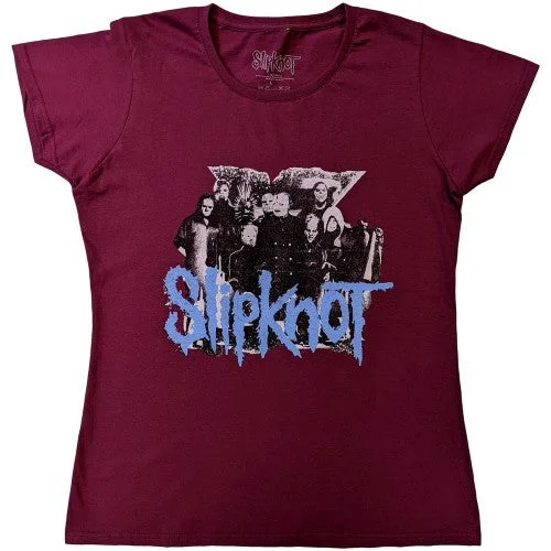 Slipknot Womens/Ladies Goat Cotton T-Shirt-- Front Pockets Side Pockets Patch Pockets