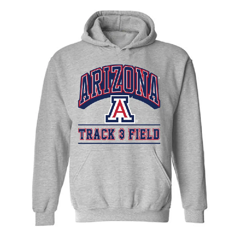 Arizona - NCAA Women's Track & Field : Morgan Rhett - Classic Shersey Hooded Sweatshirt Hoodie with Hem Frayed Vintage Worn