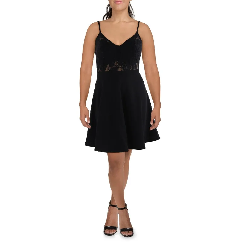 City Studio Womens Plus Unlined Mini Cocktail And Party Dress Turtleneck Warm Winter
