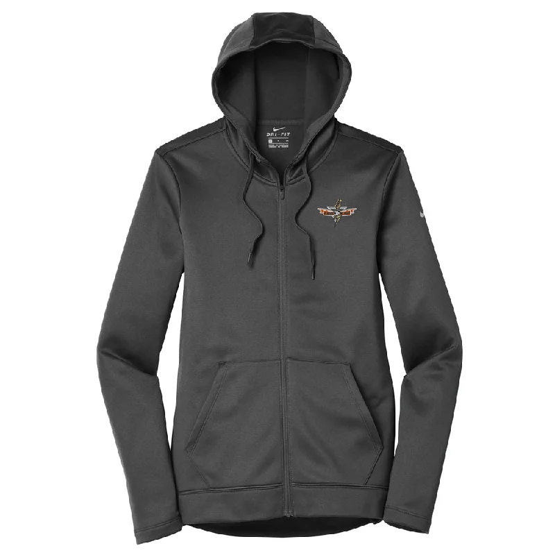 Blues Thunderbolt Nike Therma-FIT Full Zip Hoodie (Women) Hoodie with Illustration Artistic Creative