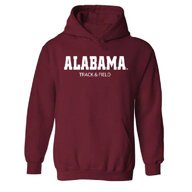 Alabama - NCAA Women's Track & Field : Makenna Estes - Classic Shersey Hooded Sweatshirt Hoodie with Magnetic Closure Innovative Modern