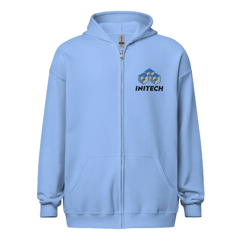 Initech Office Space Heavy Blend Zip Hoodie Cotton Hoodie Fleece Lining Warmth