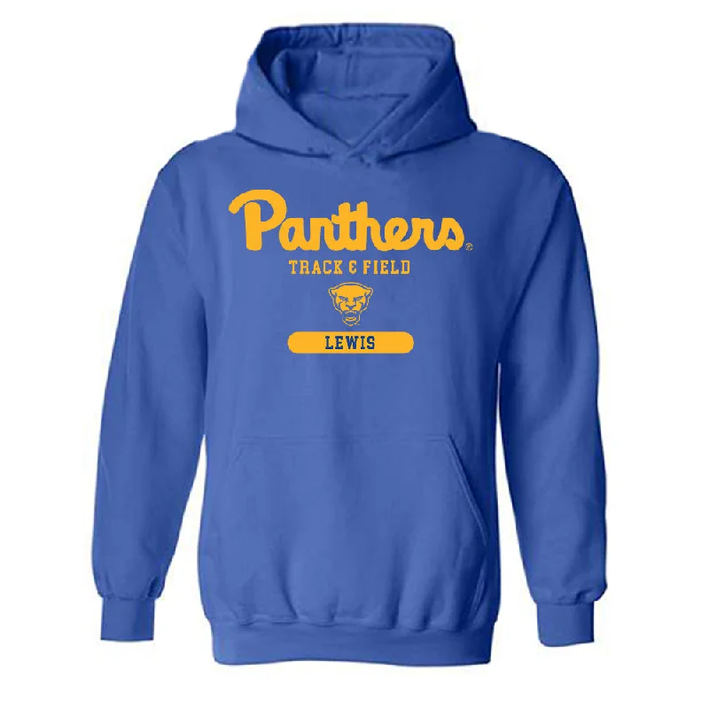 Pittsburgh - NCAA Women's Track & Field : Maddie Lewis - Classic Shersey Hooded Sweatshirt Hoodie with Logo Branding Identity