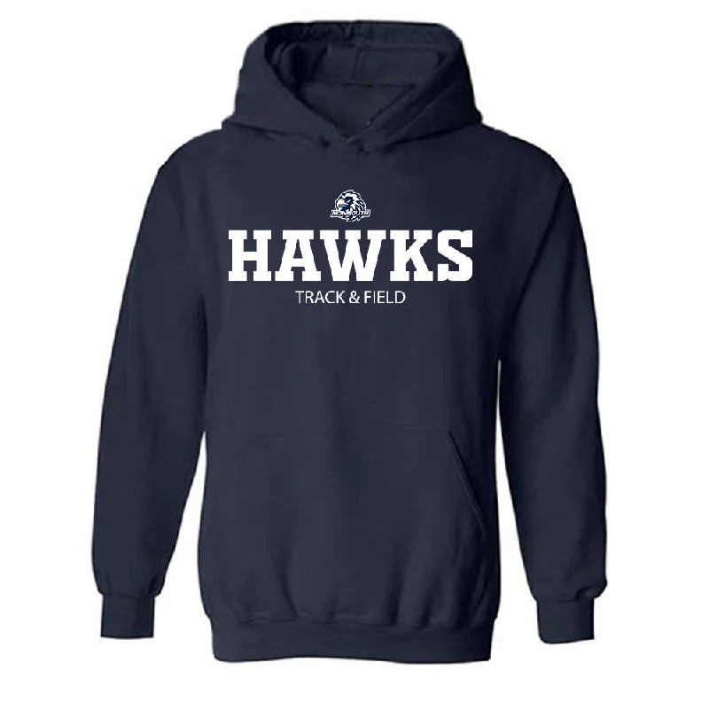 Monmouth - NCAA Women's Track & Field : Claire Denman - Classic Shersey Hooded Sweatshirt Hoodie with Embroidery Detailed Premium