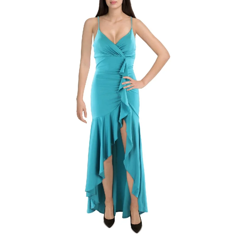Emerald Sundae Womens Juniors Ruffled Long Cocktail and Party Dress Tunics Bestseller popular