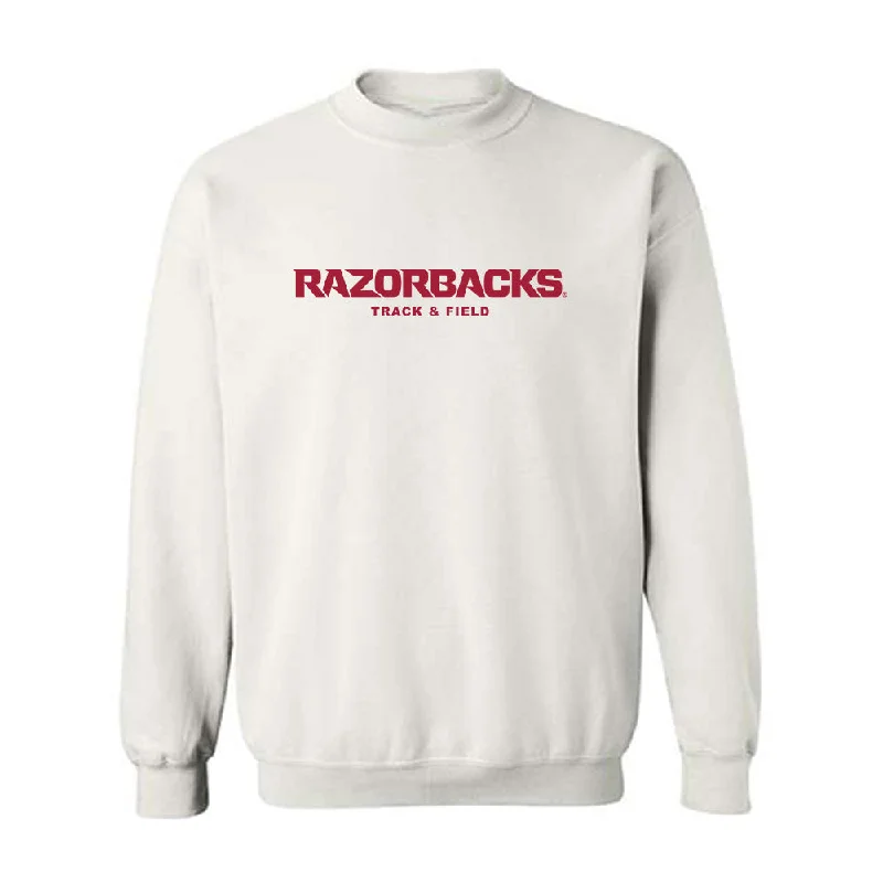 Arkansas - NCAA Women's Track & Field : Morgan Kirkland - Classic Shersey Crewneck Sweatshirt Hoodie with Zipper Placket Modern Functional