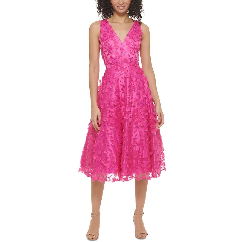 Eliza J Womens Embroidered  Cocktail And Party Dress Tunics Canvas sturdy