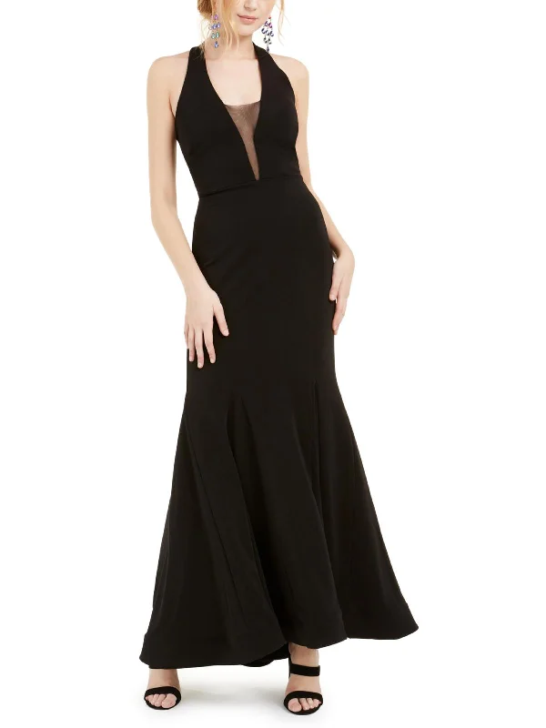 Juniors Womens Plunging Mermaid Evening Dress Tunics Brand named
