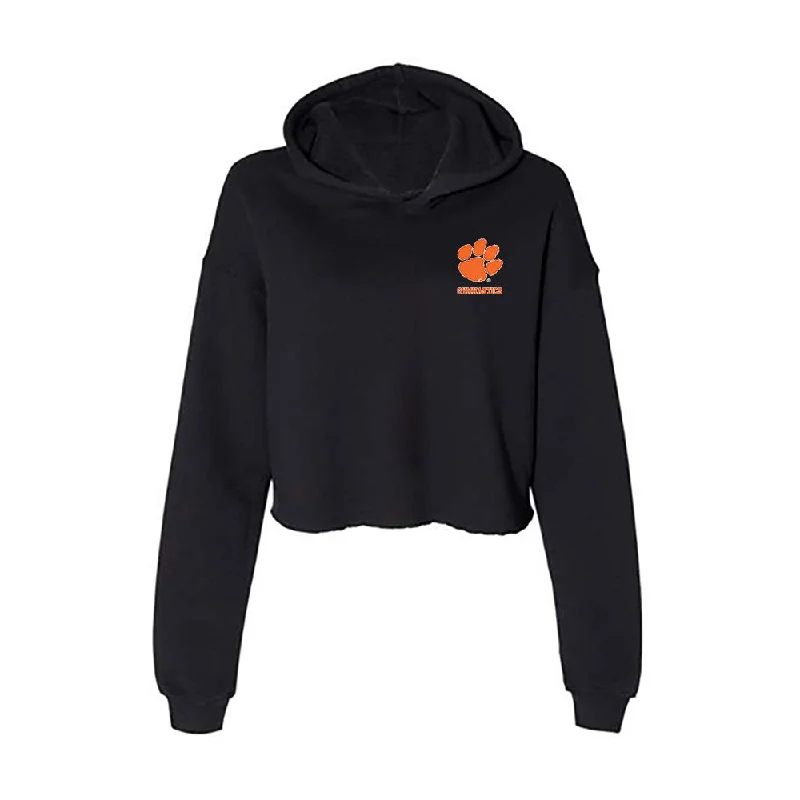 Clemson - NCAA Women's Gymnastics : Sierra Church - Women's Crop Fleece Hoodie Hoodie with Elastic Waist Stretchable Comfortable