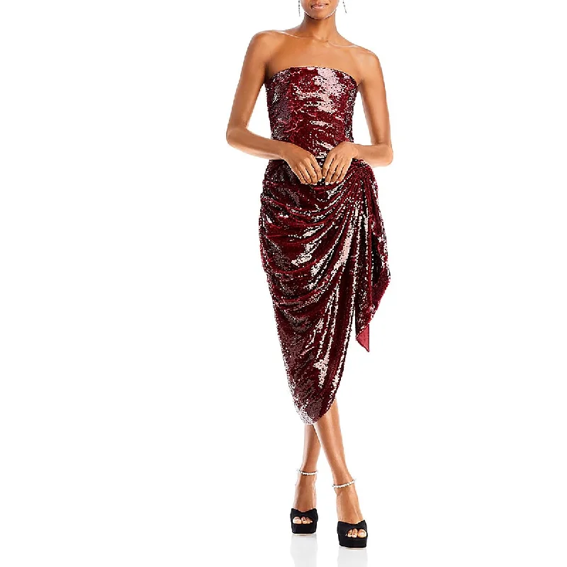 Cinq a Sept Womens Shea Sequined Midi Cocktail And Party Dress Tunics Recommended stylist