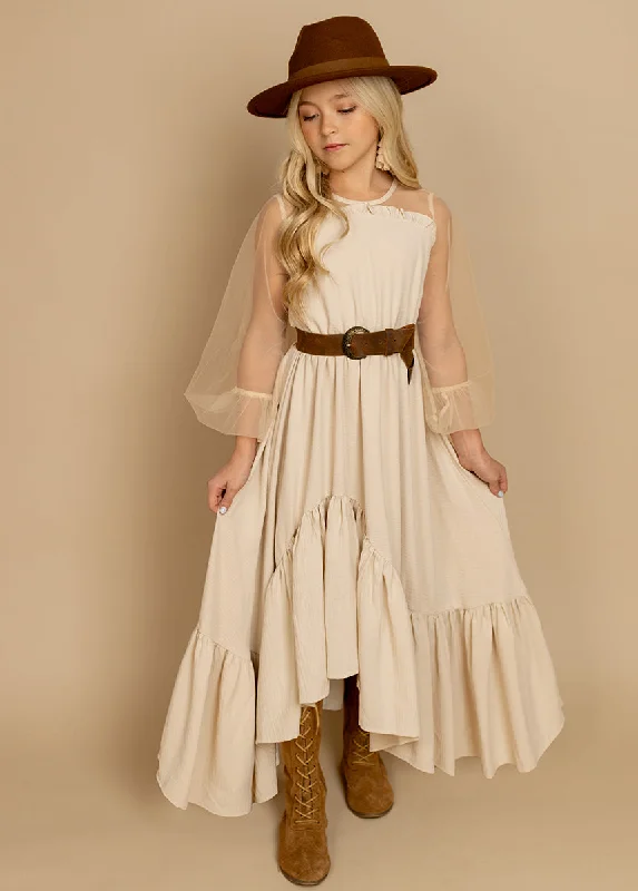 Jespyr Dress in Ecru Tunics Satin smooth