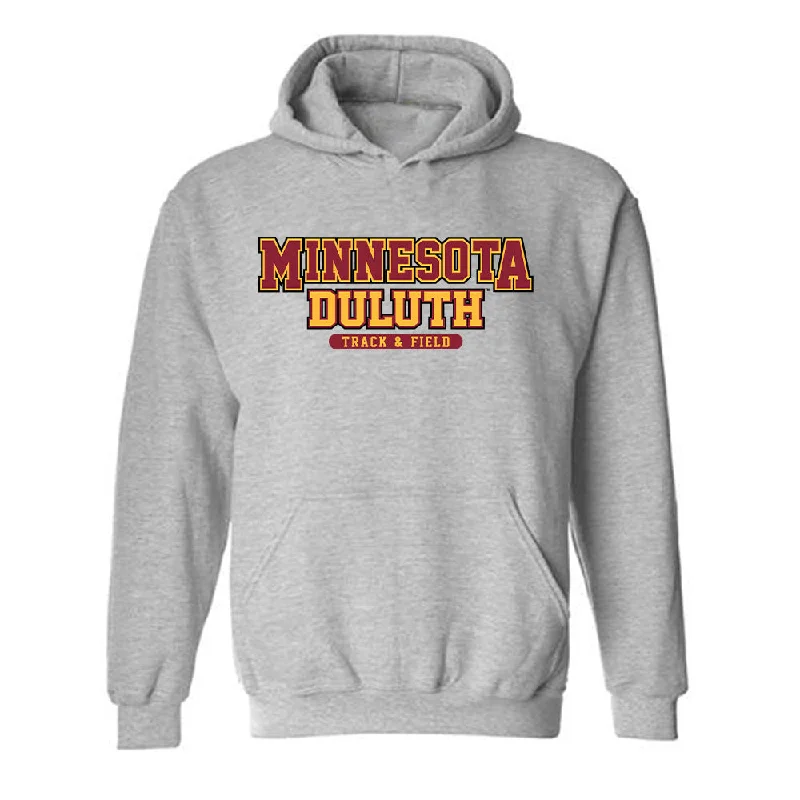 UMN Duluth - NCAA Women's Track & Field : Claire Becker - Classic Shersey Hooded Sweatshirt Hoodie with Half-Zip Sporty Casual