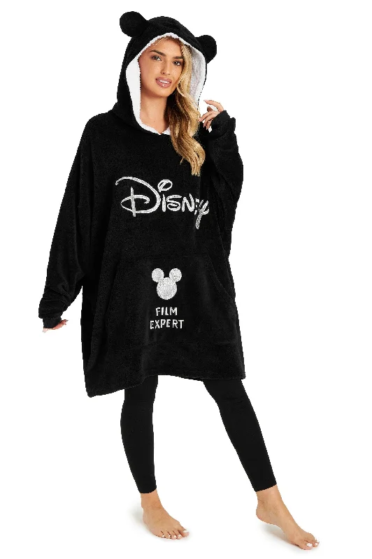 Disney Women's Hoodies, Mickey Mouse Blanket Hoodie, Minnie and Mickey Gifts Hoodie with Logo Branding Identity