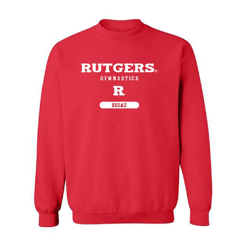 Rutgers - NCAA Women's Gymnastics : Kimmi Shiau - Classic Shersey Crewneck Sweatshirt Hoodie with Magnetic Closure Innovative Modern