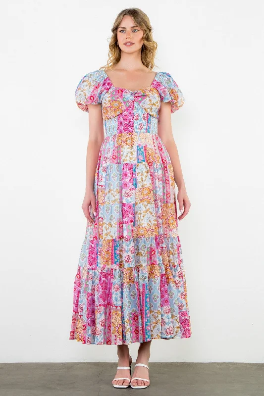 MULTI COLOR TIERED DRESS Tunics Timeless classic