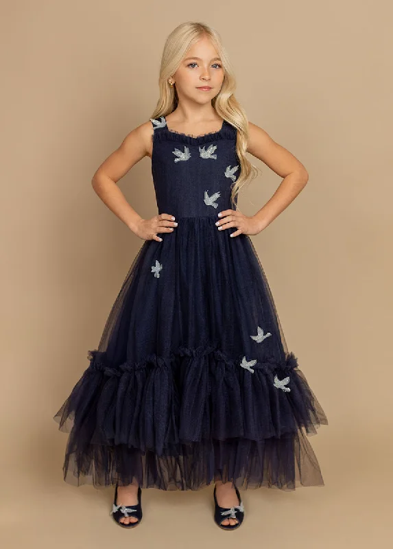 Sparrow Dress in Navy Bodycon Club Sequined