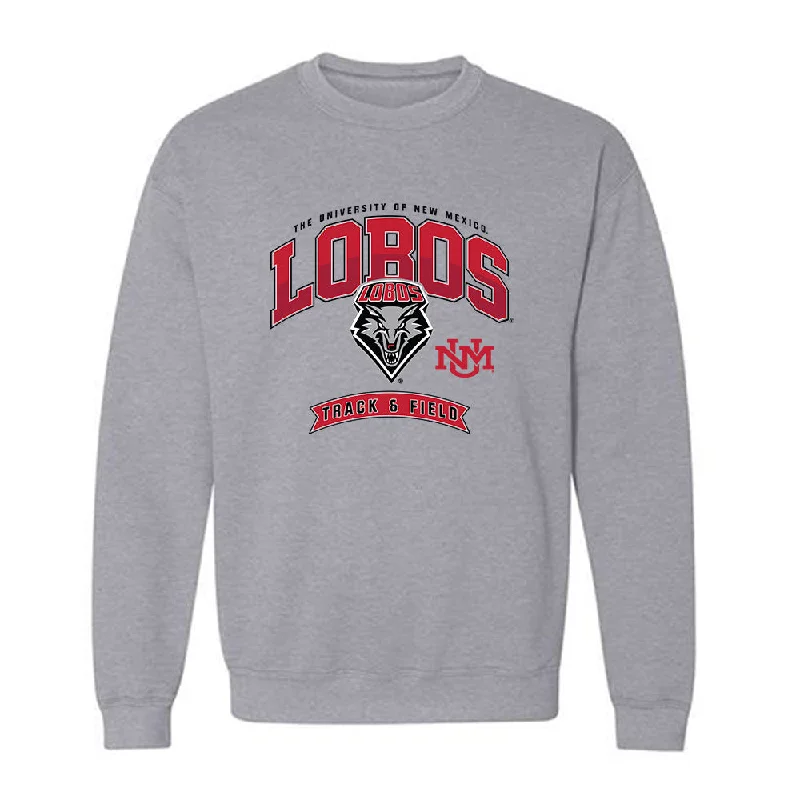 New Mexico - NCAA Women's Track & Field : Meadow Drebert - Classic Fashion Shersey Crewneck Sweatshirt Hoodie with Ribbed Hem Stretchable Secure