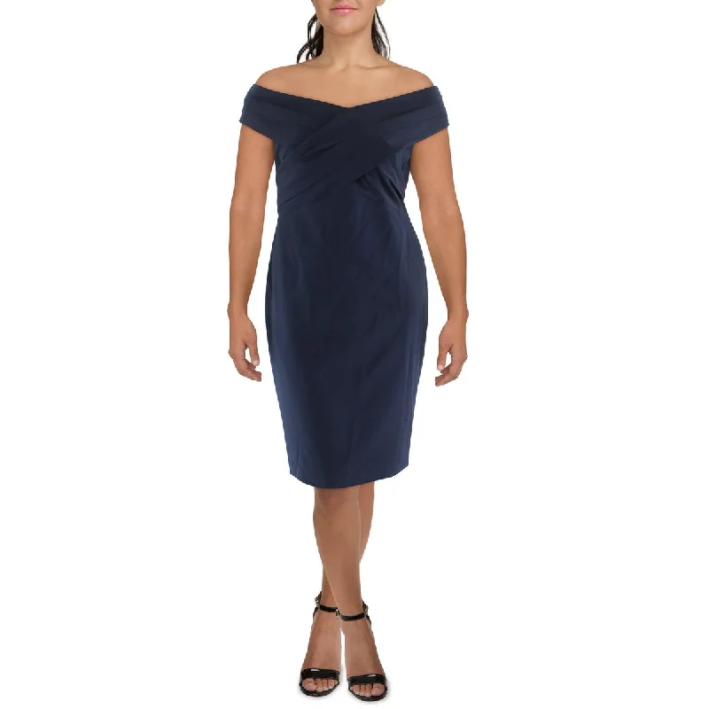 Lauren Ralph Lauren Womens Irene Off-The-Shoulder Cocktail and Party Dress Tunics Sale discount