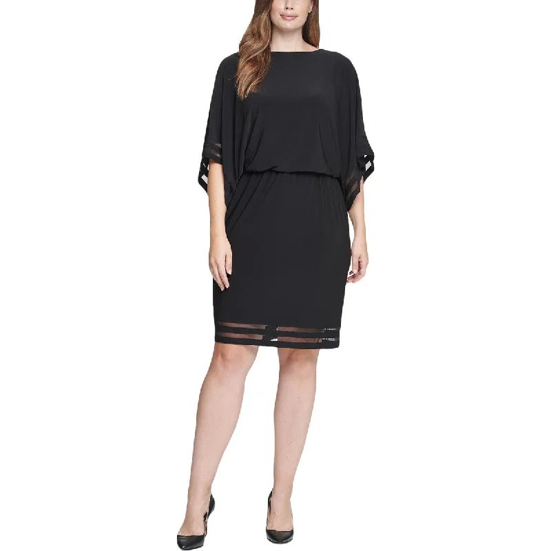 Jessica Howard Womens Plus Illusion  Cocktail and Party Dress Tunics Favorite customer