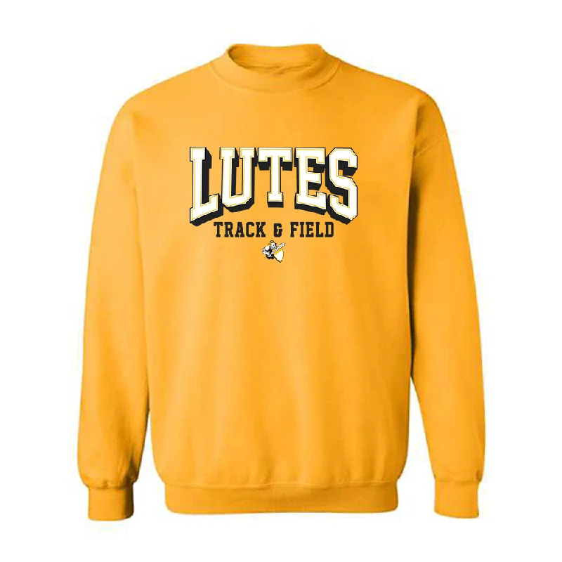 PLU - NCAA Women's Track & Field : Addy Hering - Classic Shersey Crewneck Sweatshirt Hoodie with Hem Drawcord Adjustable Customizable