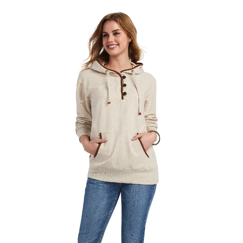 Ariat WOMEN'S Style No. 10042239 REAL Elevated Hoodie Hoodie with Hem Drawcord Adjustable Customizable