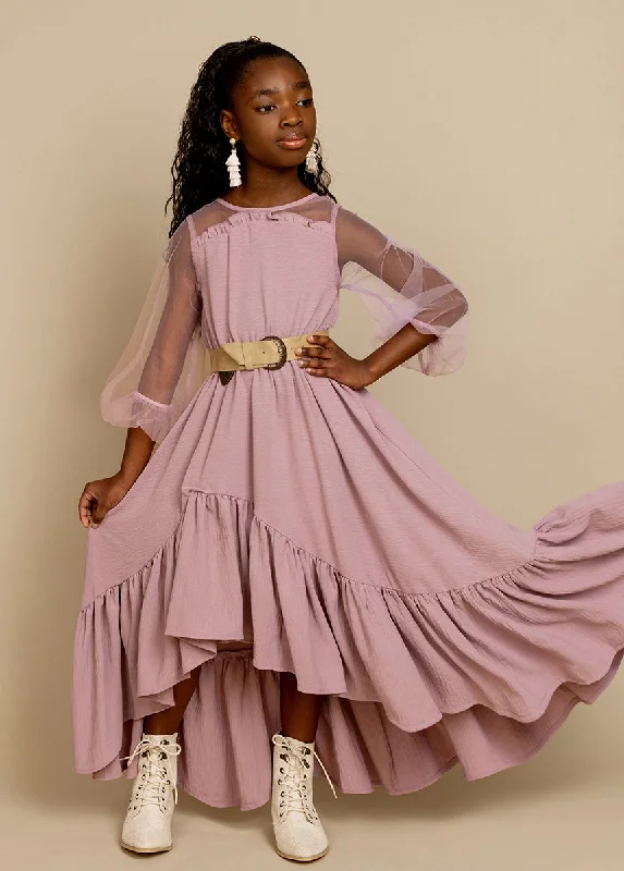Jespyr Dress in Dusty Mauve Tunics Summer linen