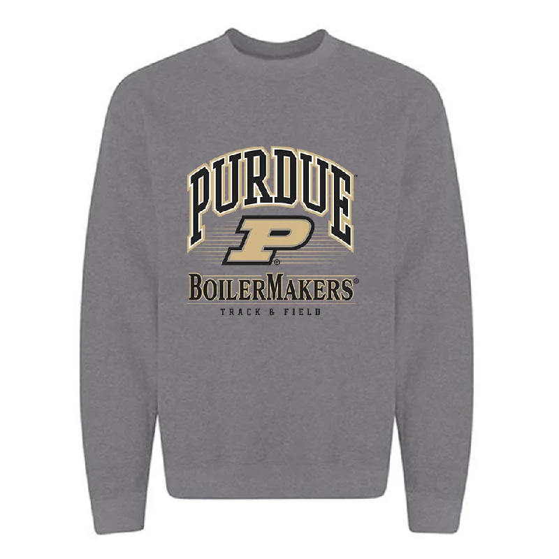 Purdue - NCAA Women's Track & Field : Melissa Riegle - Classic Shersey Crewneck Sweatshirt Hoodie with Velcro Closure Adjustable Secure