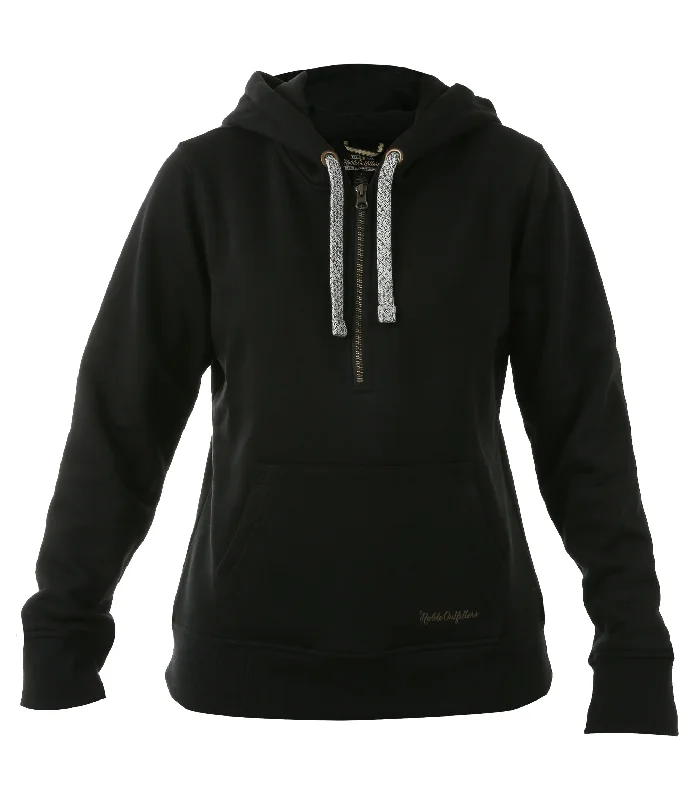 Women's Flex Quarter Zip Hoodie Hoodie with Raglan Sleeves Sporty Comfortable