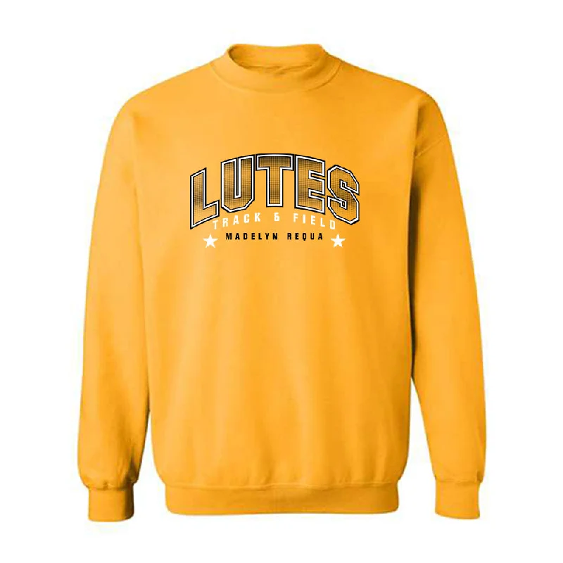 PLU - NCAA Women's Track & Field (Outdoor) : Madelyn Requa - Crewneck Sweatshirt Classic Fashion Shersey Hoodie with Applique Textured Unique