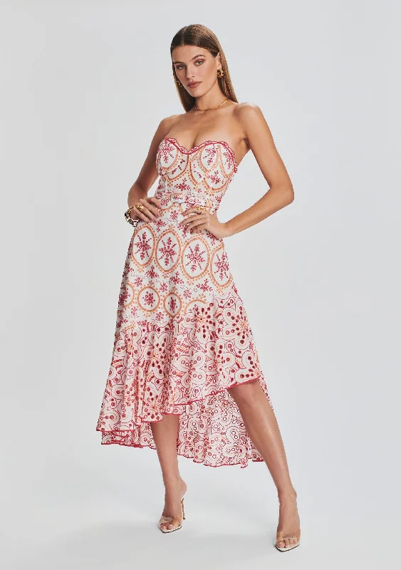 Aurora Long Dress Boat Neckline Classic