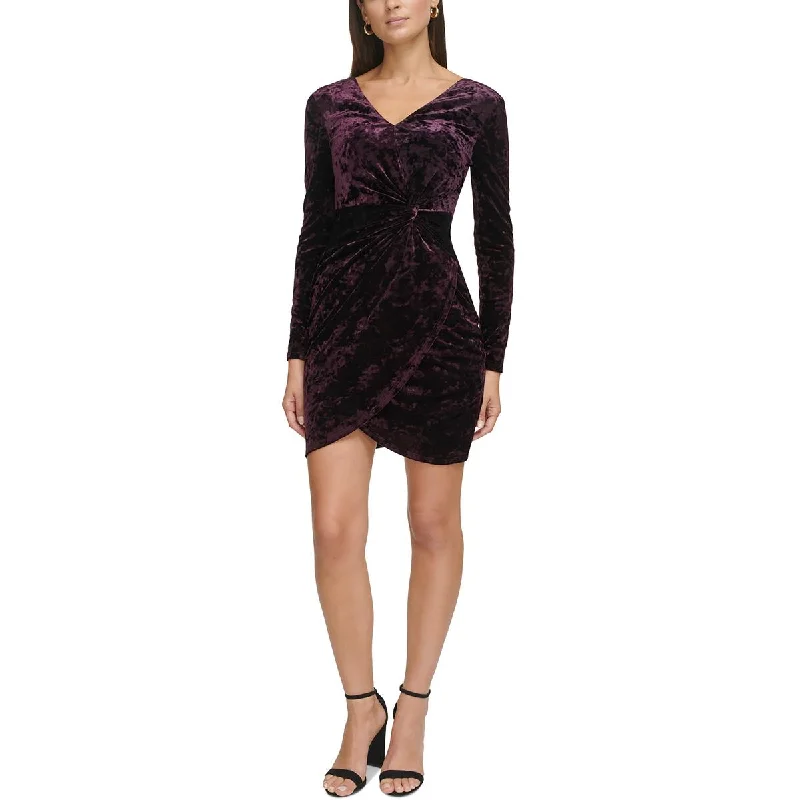 Guess Womens Velvet Cocktail And Party Dress Tunics Hiking breathable