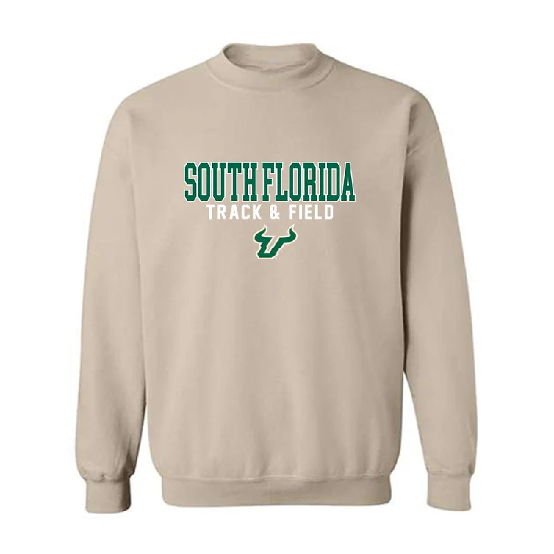 USF - NCAA Women's Track & Field : Skyler Watts - Classic Shersey Crewneck Sweatshirt Hoodie with Hidden Zipper Minimalist Clean