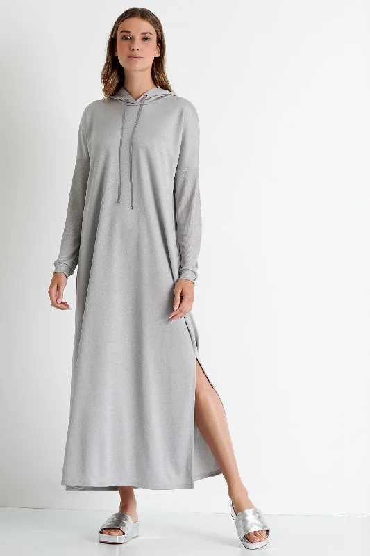 Long Hooded Dress - 52204-75-160 Tunic Top Casual