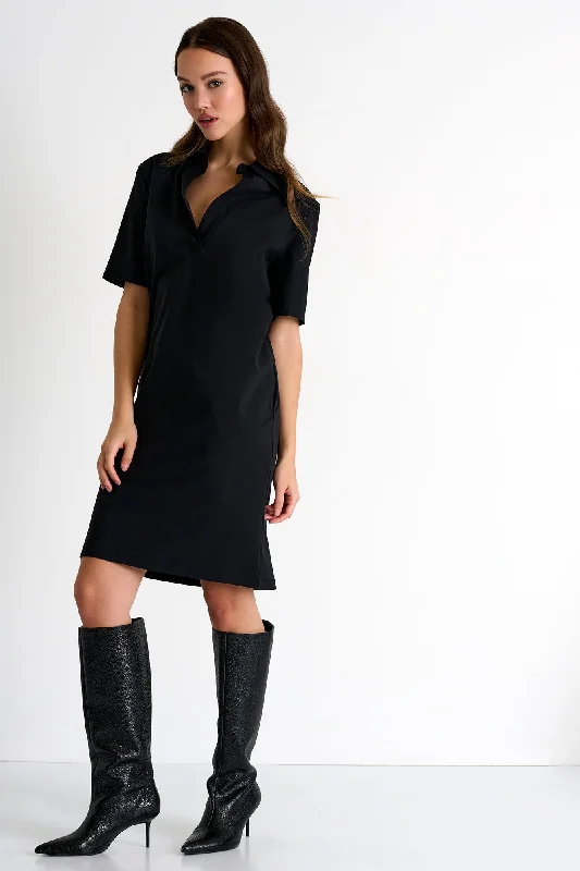 Short Sleeve Lycra Polo Dress - 42530-66-800 Tunics Plaid country