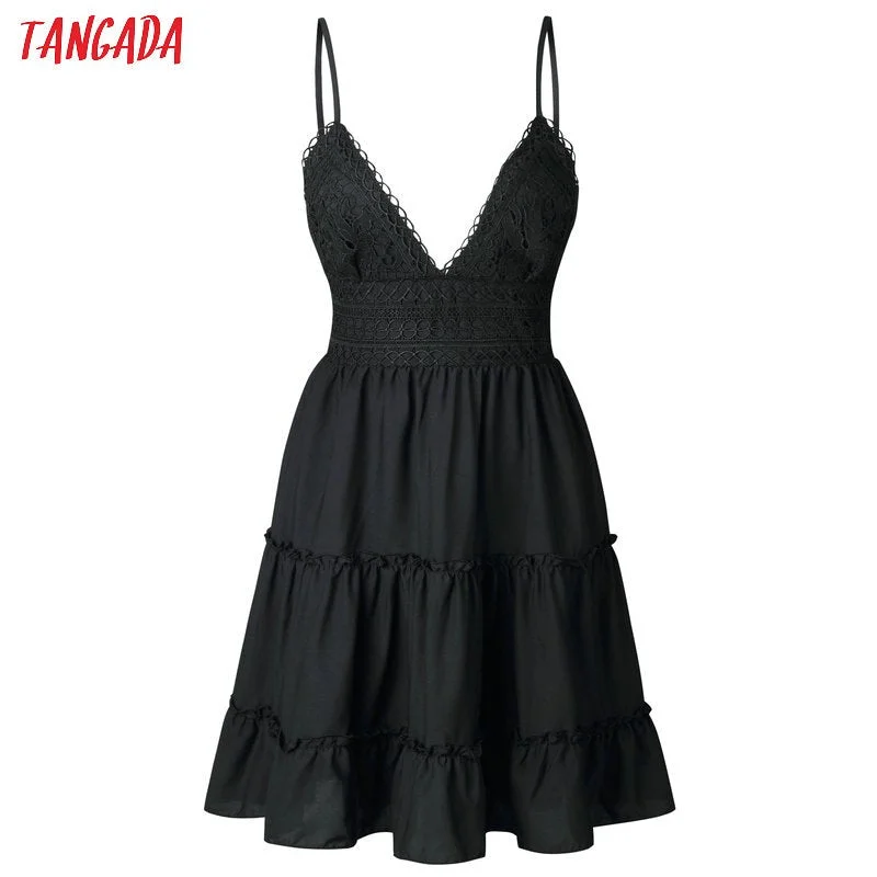 women lace dress white dress summer 2022 backless mini party dresses sexy yellow bohemian dress blue beach sundres AON29 Tunics Versatile functional