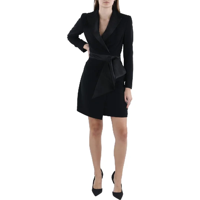 Lauren Ralph Lauren Womens Bow Wrap Cocktail And Party Dress Tunics Seasonal trendy