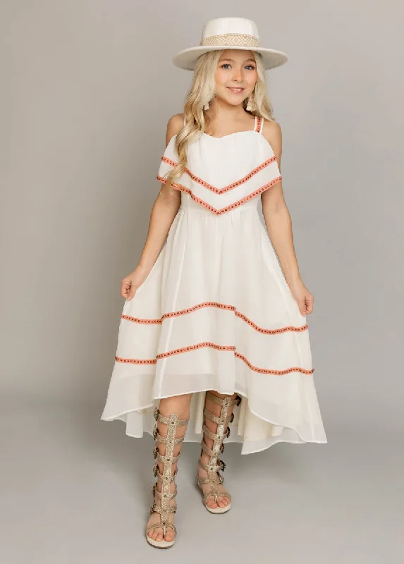 Bryanda Dress in Cream Tunics Luxurious premium