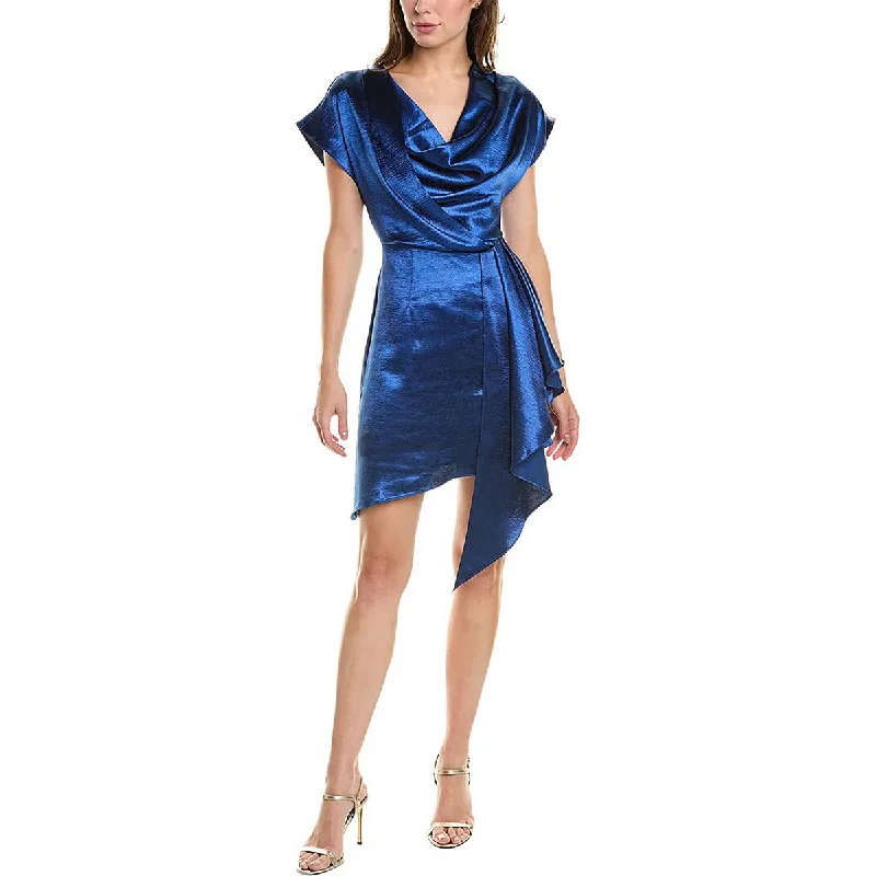 Laundry by Shelli Segal Womens Satin Blouson Cocktail And Party Dress Tunics Prom sequined