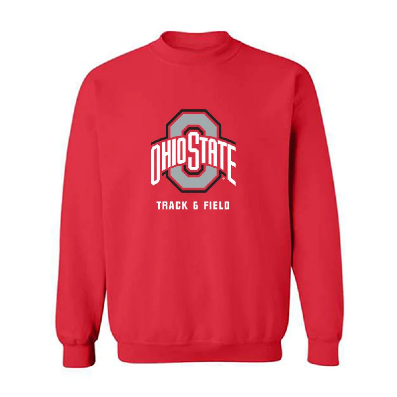 Ohio State - NCAA Women's Track & Field : Bobbi Olive - Classic Shersey Crewneck Sweatshirt Hoodie with Hem Patch Decorative Personalized